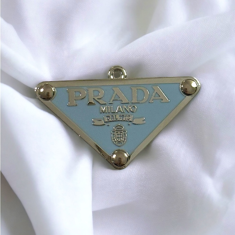🔥 BABY BLUE PRADA PENDANT 🔥
